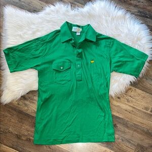 Augusta National Golf Shop Polo Shirt Green Masters Logo Mens Large